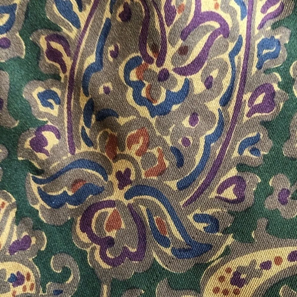 Burberry Green Floral Tie